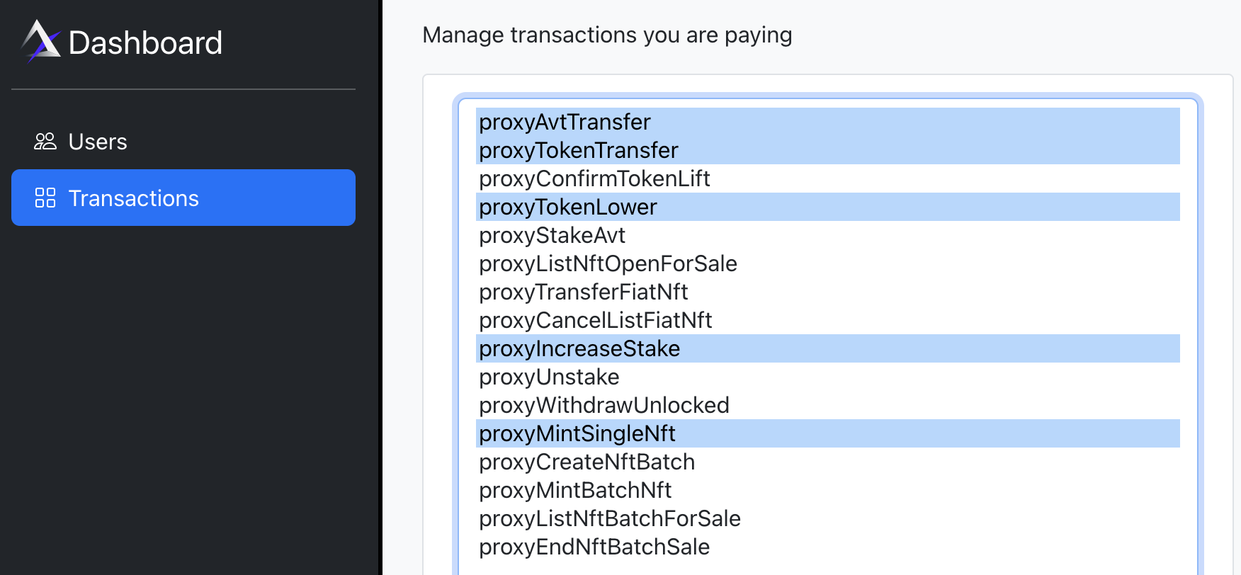 admin-portal-select-transactions